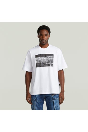 G-STAR T-Shirt weiß loose fit