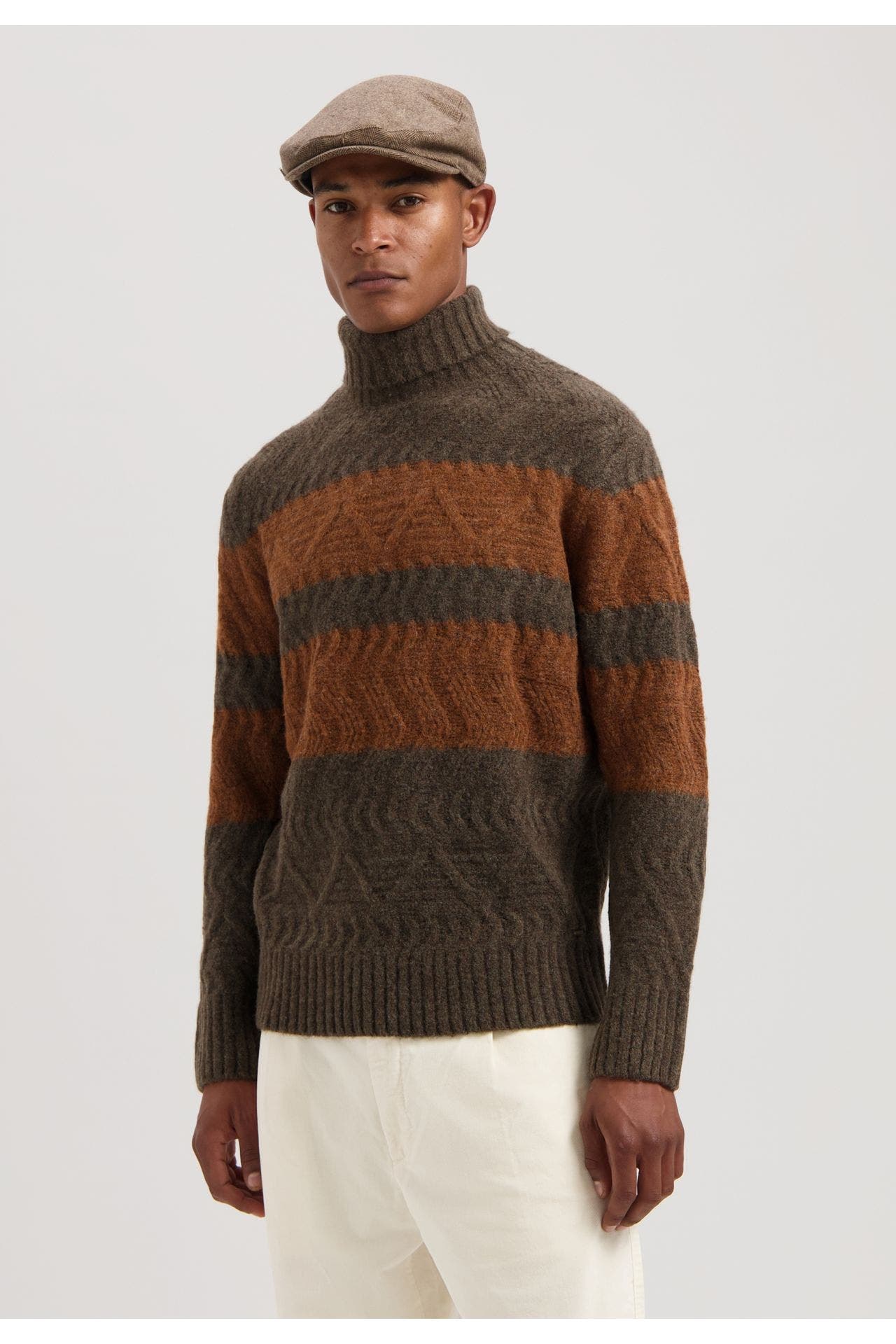 DSTREZZED Wollmix-Strickpullover gestreift, Bild 1