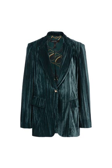 MARC CAIN Samt-Blazer petrol