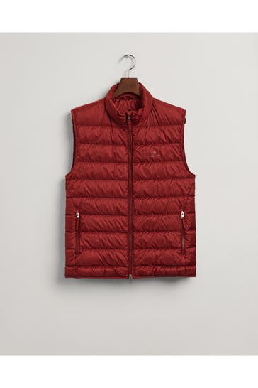 GANT Daunen-Weste ziegelrot