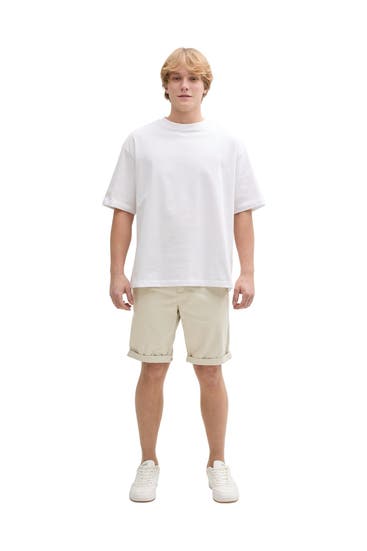 TOM TAILOR - Shorts greige