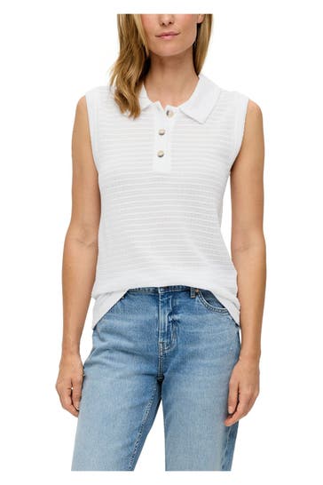 S.OLIVER Stricktop weiß