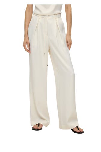 S.OLIVER BLACK LABEL Satinhose ecru