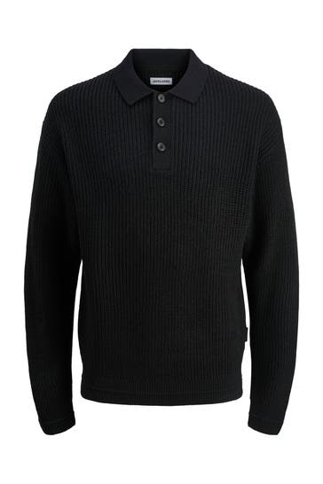 JACK & JONES Strick-Troyer schwarz