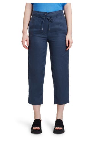 BETTY & CO Leinenhose navy