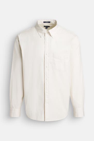 GANT Casual-Hemd creme Relaxed Fit