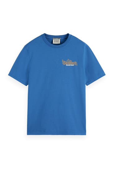 SCOTCH & SODA T-Shirt azurblau