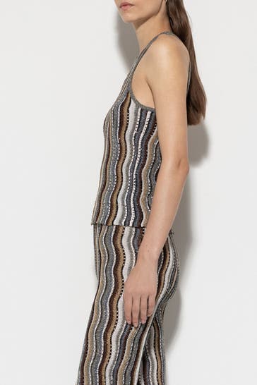 LUISA CERANO Stricktop gestreift