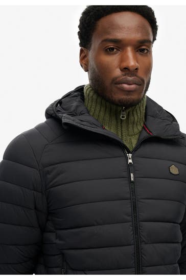 SUPERDRY Light-Steppjacke schwarz