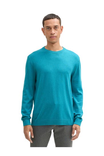 TOM TAILOR Strickpullover petrol