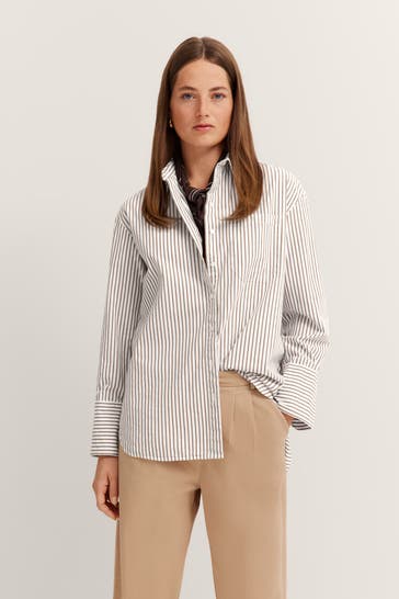 BUGATTI Casual-Bluse gestreift
