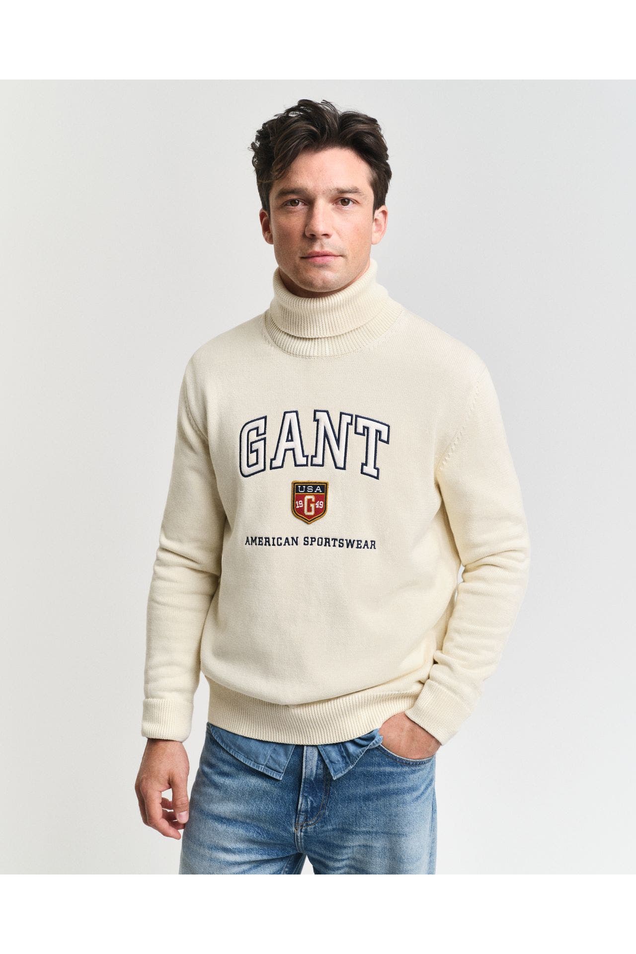 GANT Rollkragenpullover creme, Bild 1