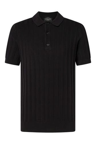 STRELLSON Strick-Polo 'Robas' schwarz
