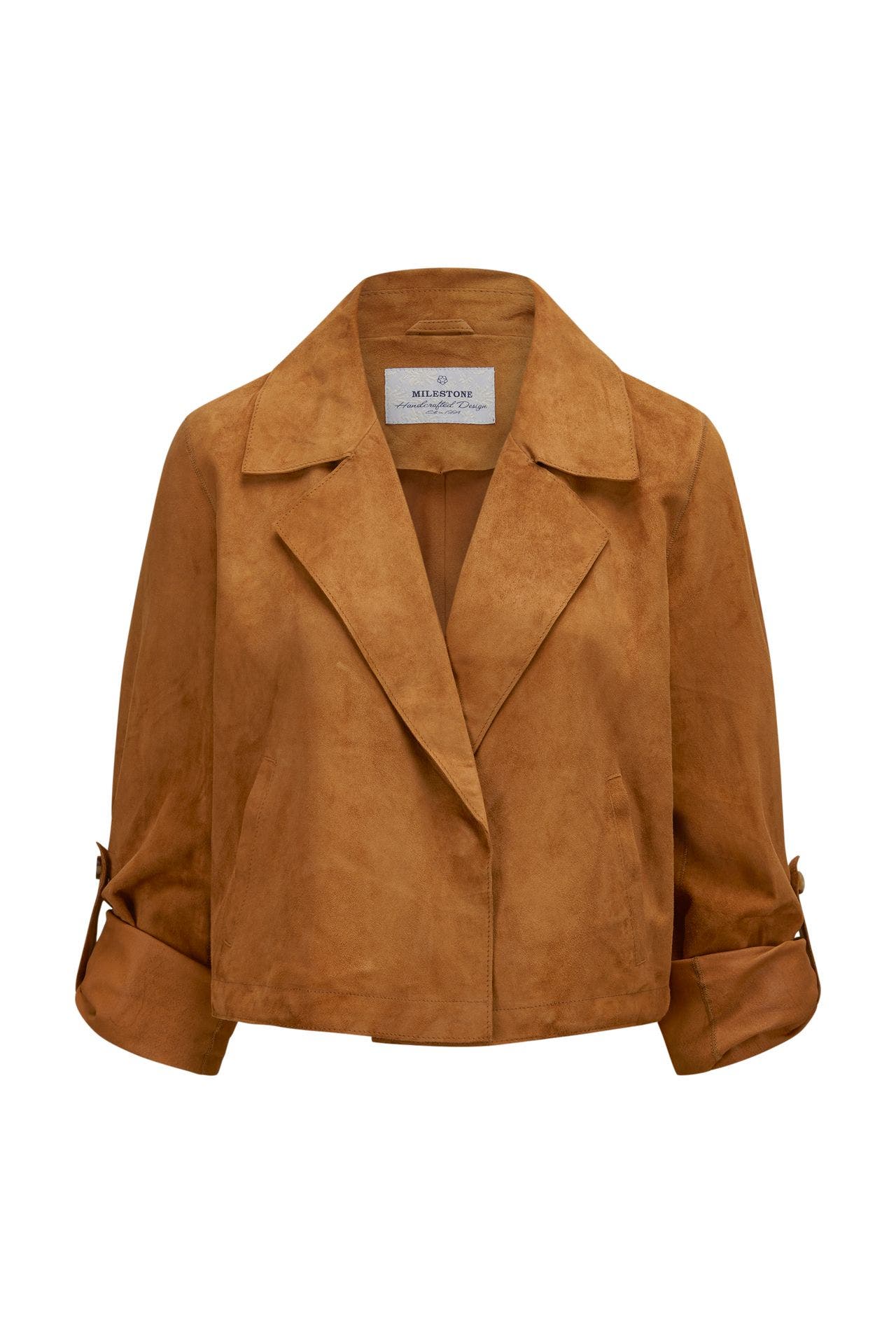MILESTONE Velours-Lederjacke camel, Bild 1