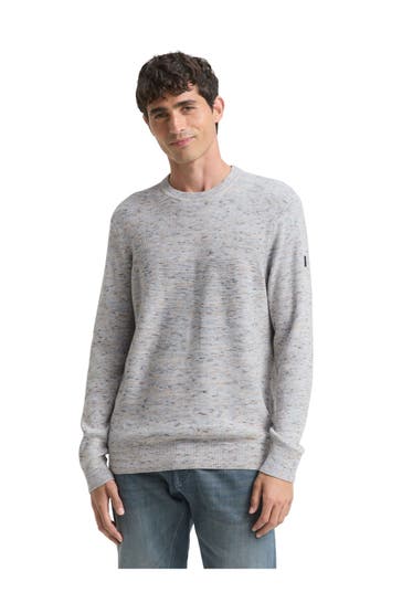 TOM TAILOR Strickpullover hellgrau