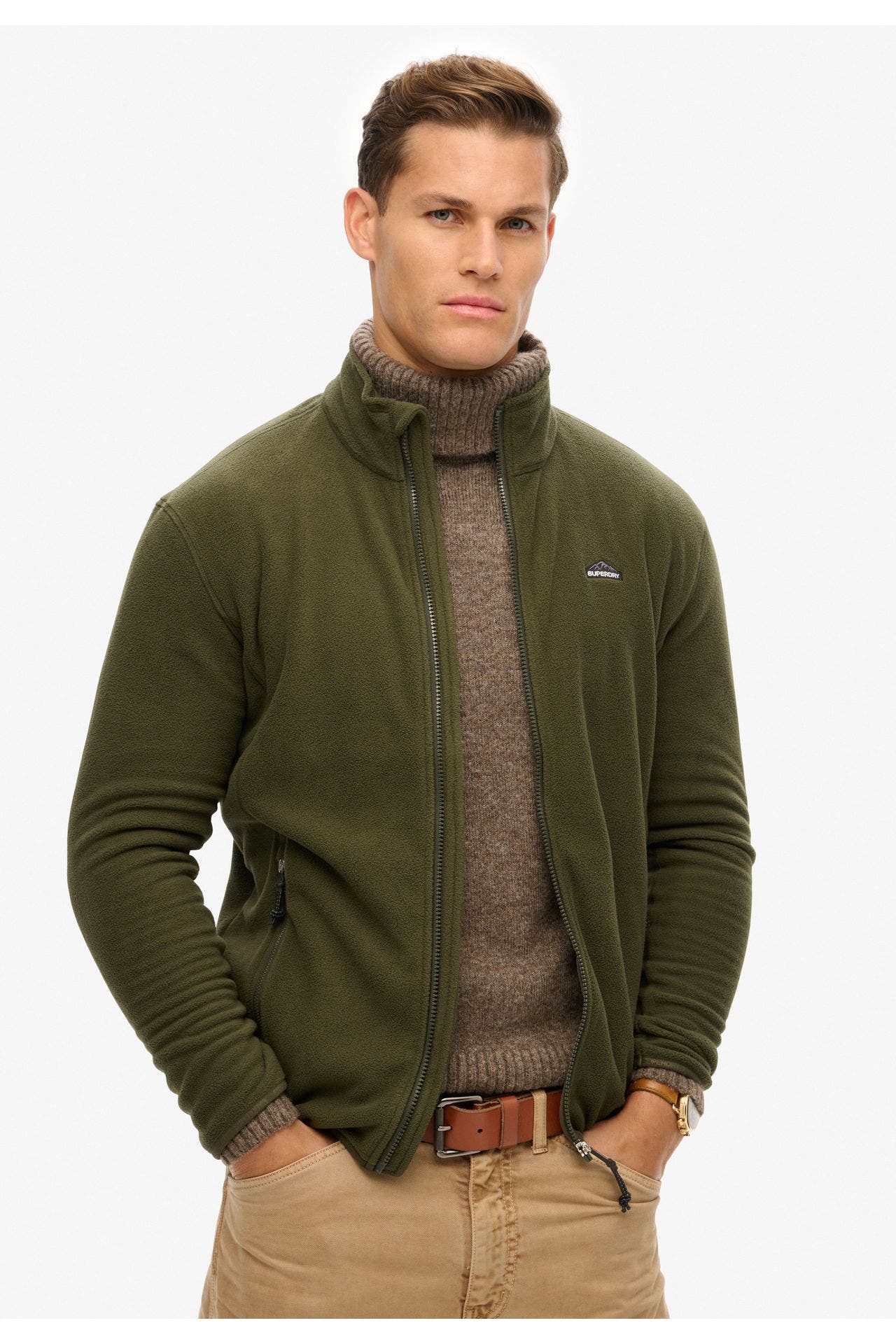 SUPERDRY Fleecejacke tannengrün, Bild 1