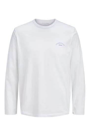 JACK & JONES Longsleeve weiß