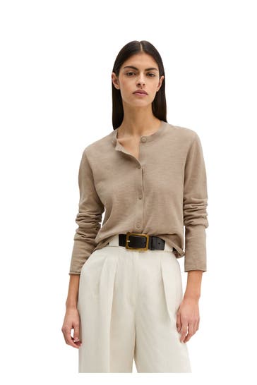 MARC O'POLO Strickjacke hellbraun
