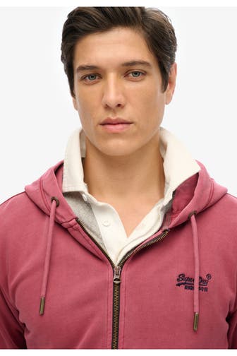 SUPERDRY Sweatjacke rot