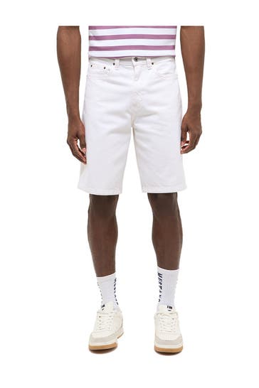 MUSTANG Jeansshorts 'Jeff' weiß