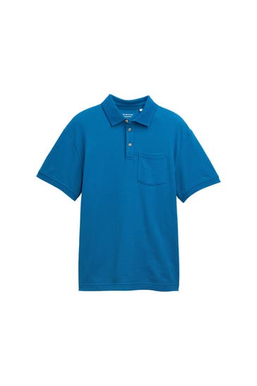 TOM TAILOR Polo-Shirt azurblau