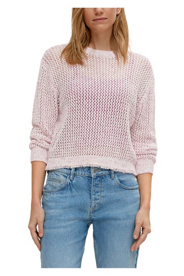 COMMA, Strickpullover rosa
