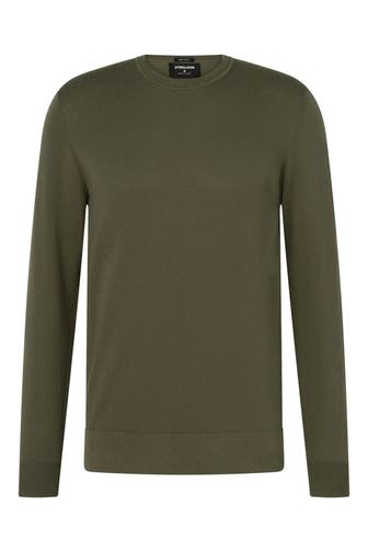 STRELLSON Strickpullover 'Vincent' dunkelgrün