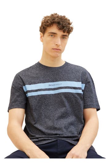 TOM TAILOR T-Shirt graublau
