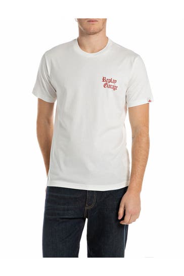 REPLAY T-Shirt weiß