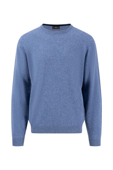 FYNCH-HATTON Chasmere-Pullover graublau