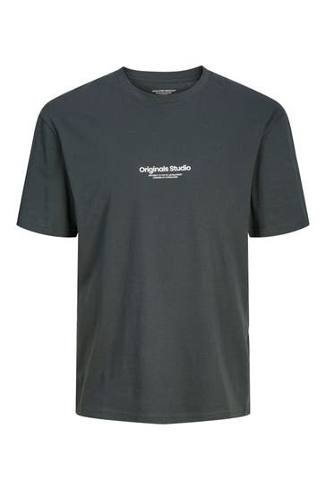 JACK & JONES T-Shirt schwarzgrün