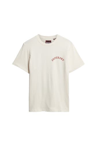 SUPERDRY T-Shirt 'Tattoo Graphic' ecru