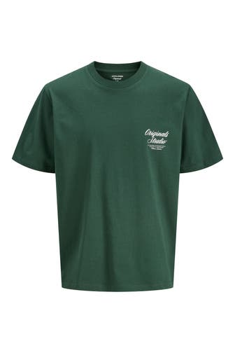JACK & JONES T-Shirts dunkelgrün