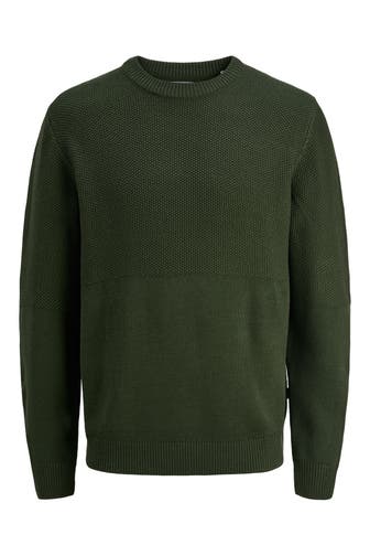 JACK & JONES Strickpullover 'Carl' dunkelgrün