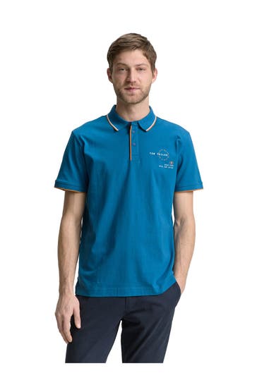 TOM TAILOR Polo-Shirt petrol