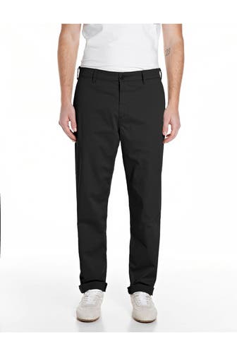 REPLAY Stoffhose schwarz