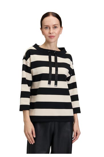 BETTY BARCLAY Hoodie gestreift