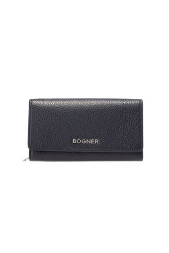 BOGNER Ledergeldbörse 'Wallis' schwarzblau
