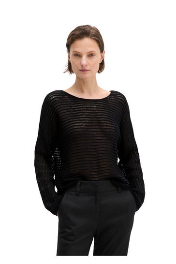 MARC O'POLO Strickpullover schwarz