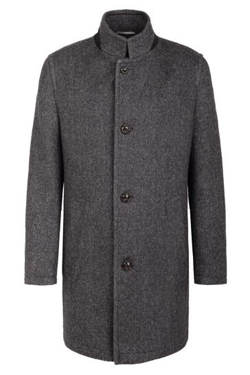 BUGATTI Mantel dunkelgrau