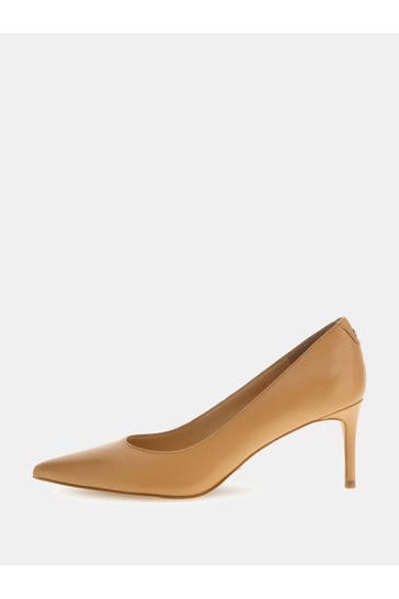GUESS Leder-Pumps 'Bravo 4' beige