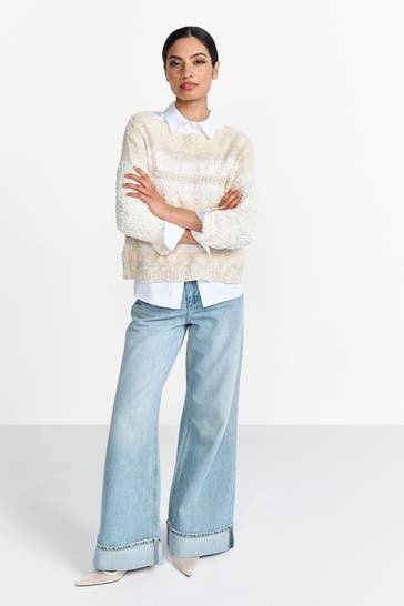 RICH & ROYAL Strickpullover gestreift