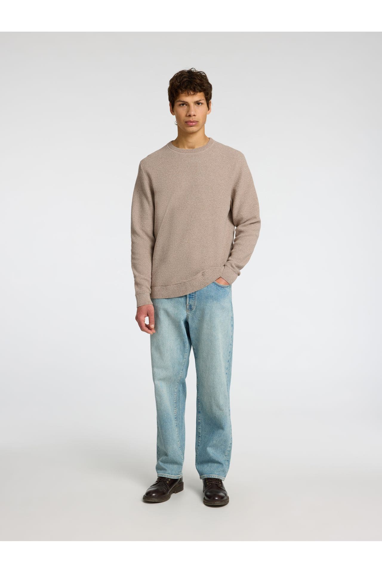 SELECTED Strickpullover greige, Bild 1