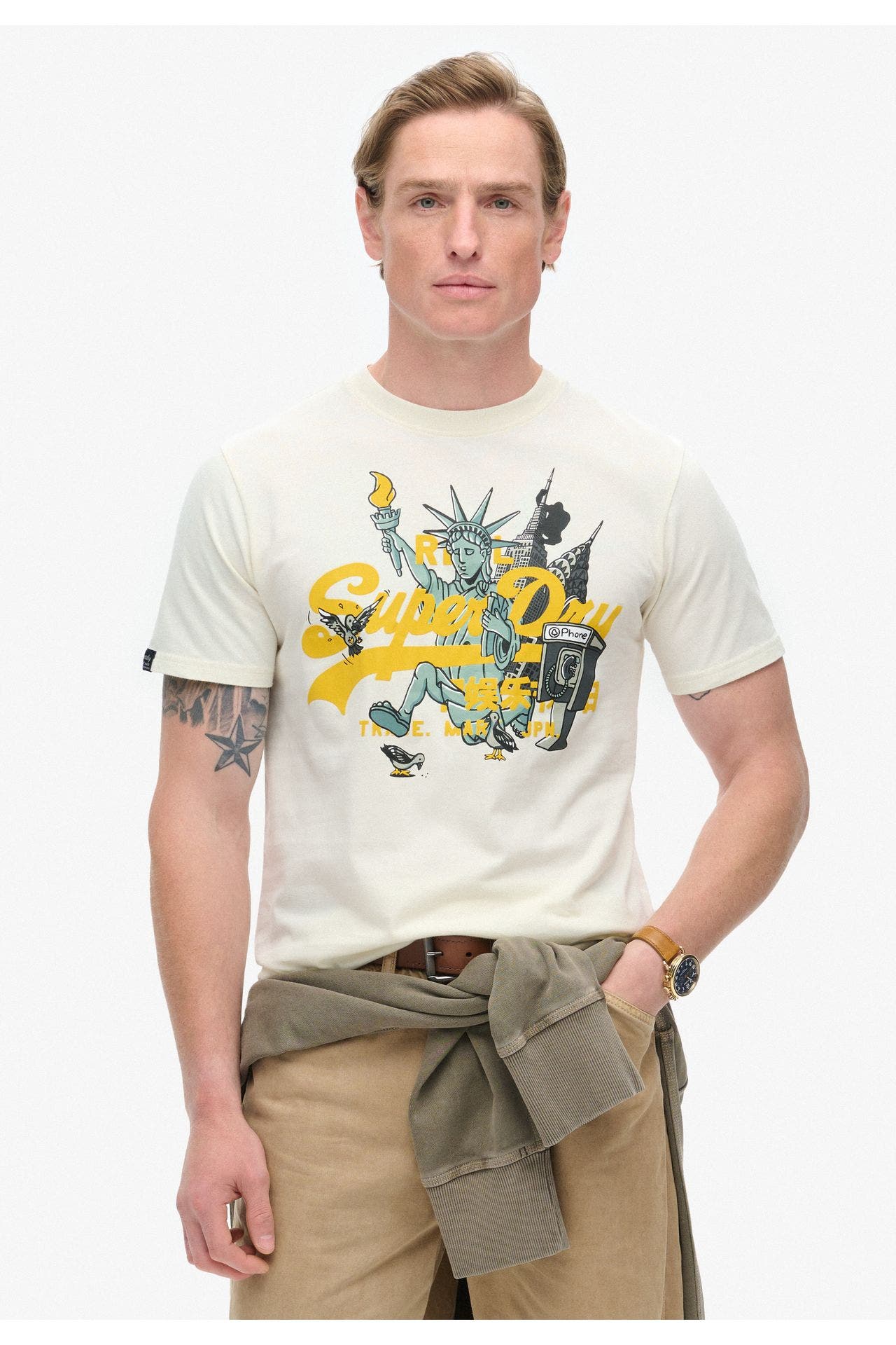 SUPERDRY T-Shirt ecru, Bild 1