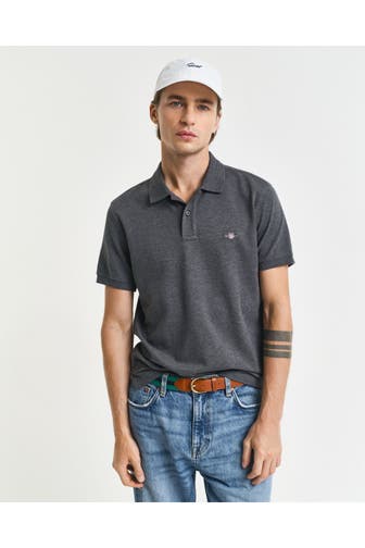 GANT Polo-Shirt dunkelgrau