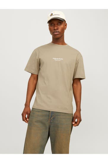 JACK & JONES T-Shirt beige