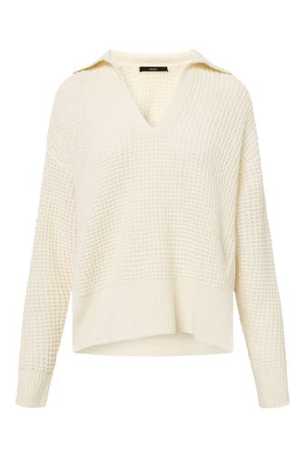 WINDSOR. Pullover Schurwoll-Pullover mit Cashmere in Ecru ecru