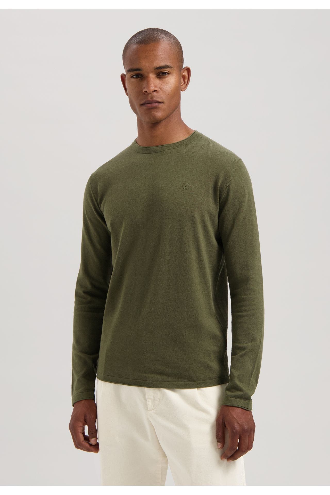 DSTREZZED Strickpullover oliv, Bild 1