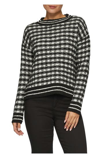 S.OLIVER BLACK LABEL Strickpullover kariert
