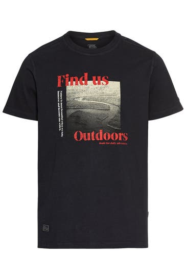 CAMEL ACTIVE T-Shirt schwarz